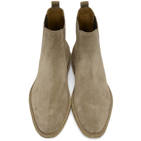 cigare beige chelsea ysl|Saint Laurent: Beige Suede Nino Chelsea Boots .